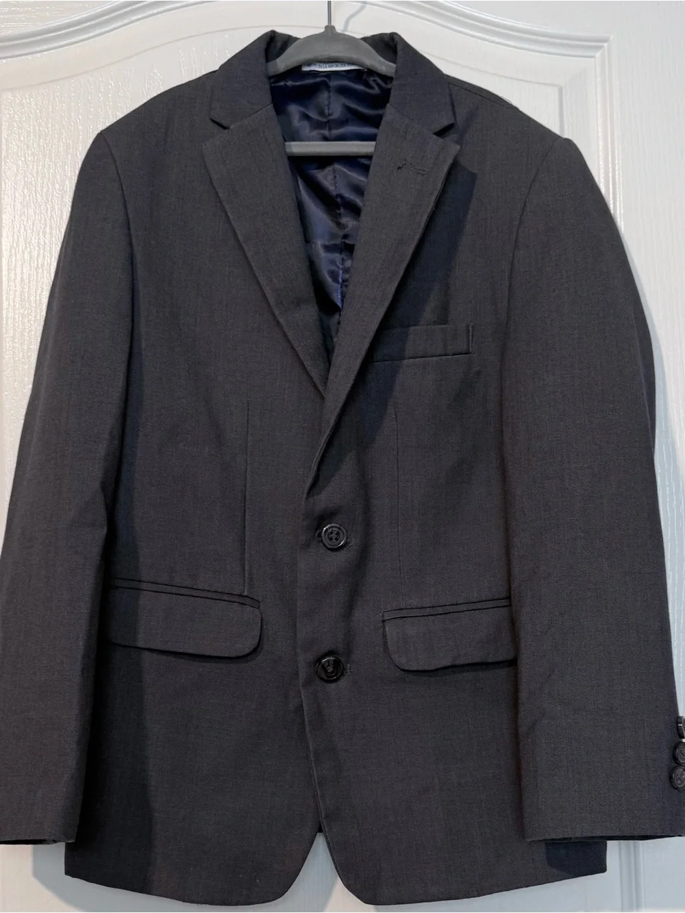 IZOD Boys 2-Piece Suit – Blazer Size 10 / Pants Size 8 – Charcoal Gray